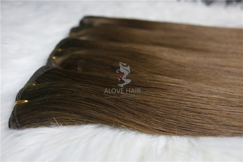 China mink hair factory best hand tied wefts